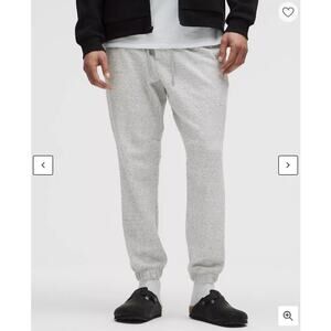 Lululemon Pants Men Large Textured Double Knit Cotton Jogger Athletic Sweatpants
